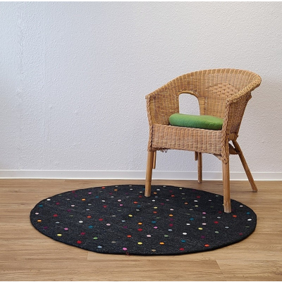 "Spotty" - Teppich mit bunten Farbtupfen