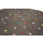 "Spotty" - Teppich mit bunten Farbtupfen Dunkelgrau Natur 90 cm