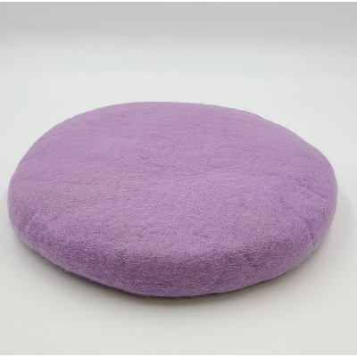 Filz Sitzkissen, dick, Ø ca. 40 cm - Lila hell