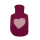 Wärmflaschenüberzug, groß, Herz rosa / pivione